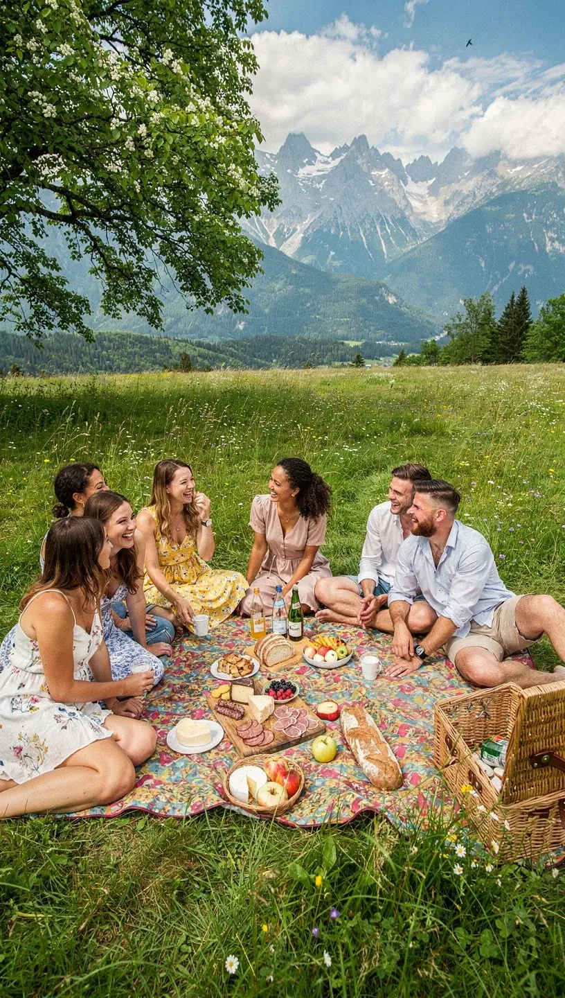 Colorful sunset illuminating the High Tatras, casting shadows over the landscape.